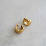 ARLO Threaded Hoop Earrings - Gold Plated