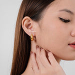 CRUZ Hollow Waterdrop Earrings - Gold Plated