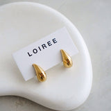 CRUZ Hollow Waterdrop Earrings - Gold Plated
