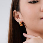 CRUZ Hollow Waterdrop Earrings - Gold Plated