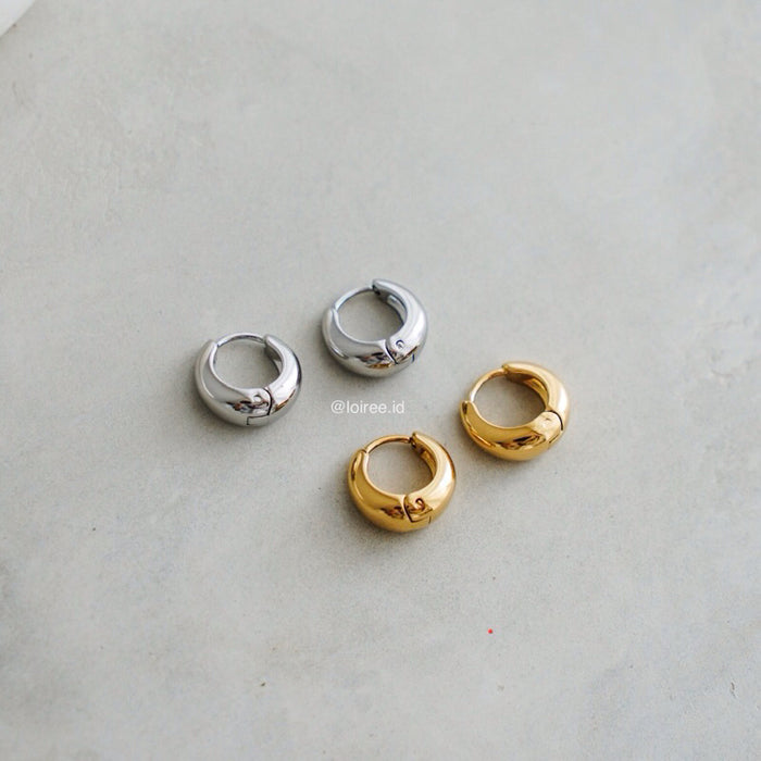 BYRON Mini Huggies Earrings - Gold Plated