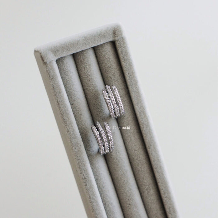 NICOLE Zirconia Hoop Earrings