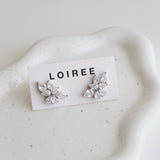 LOIREE - SAGE Zirconia Bridal Earrings - Wedding