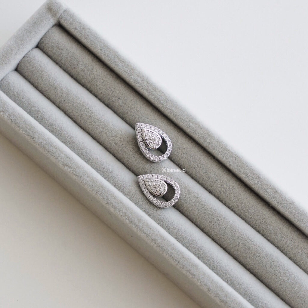 LOIREE - ISHA Waterdrop Bridal Earrings - Wedding