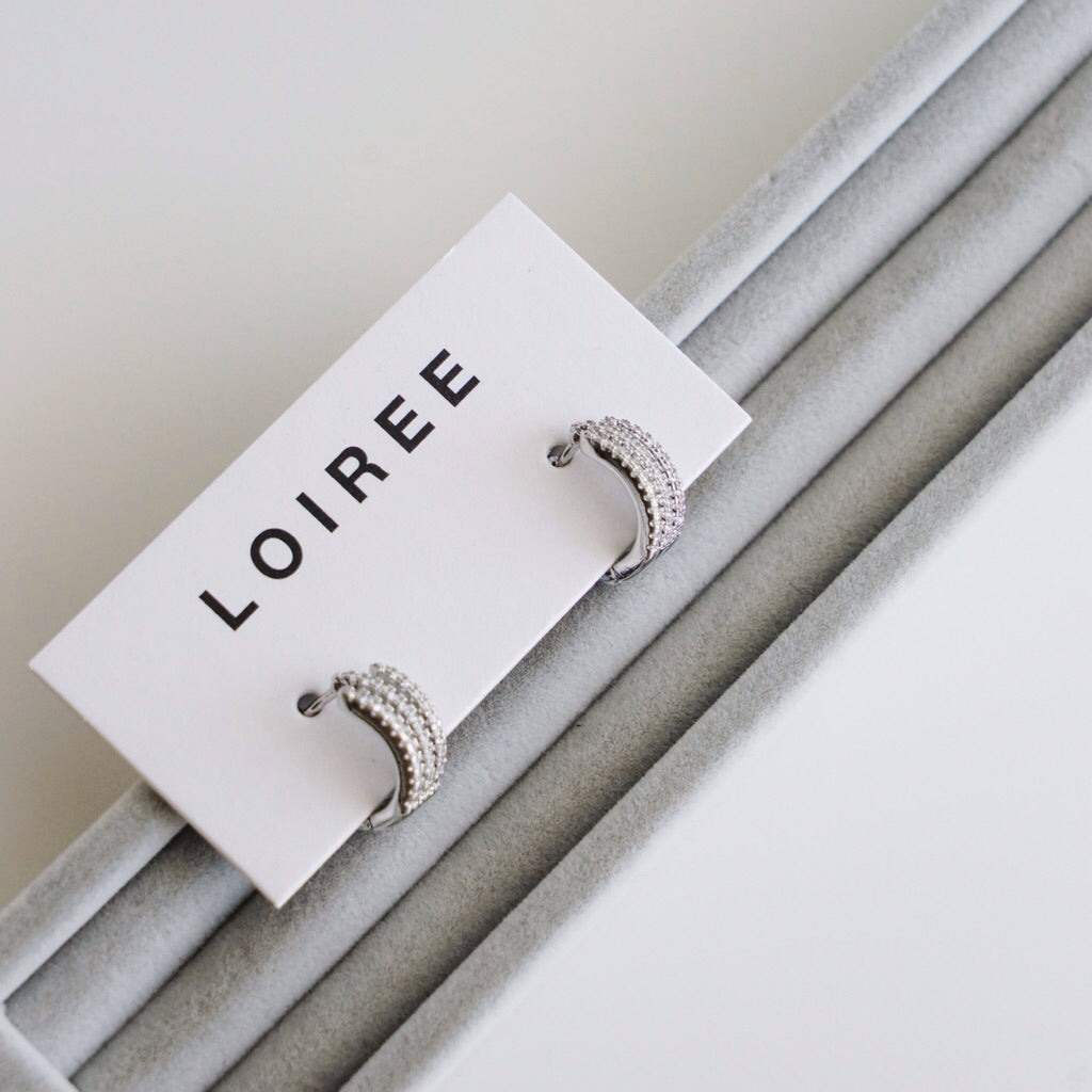 NICOLE Zirconia Hoop Earrings