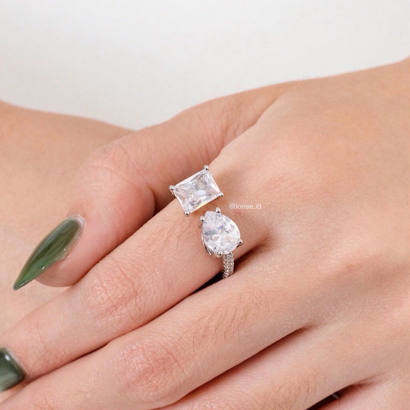 LOIREE - REMY Zirconia Adjustable Ring - Wedding