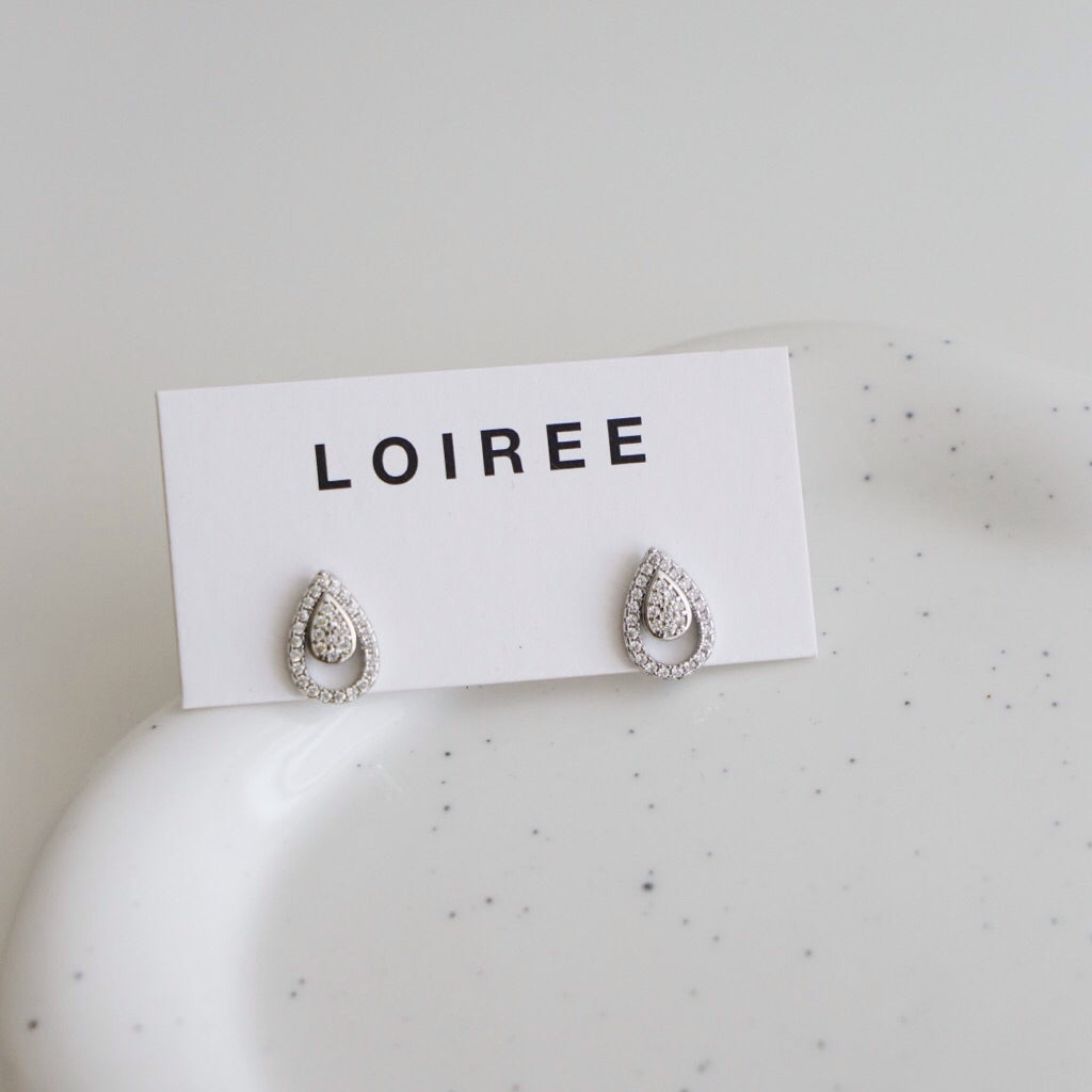 LOIREE - ISHA Waterdrop Bridal Earrings - Wedding
