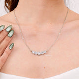 LOIREE - MATILDA Zirconia Round Chain Necklace - Wedding