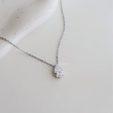 ALMA Zirconia Teardrop Chain Necklace - Wedding