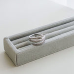 LOIREE - NOEMI Zirconia Three Layer Bridal Ring - Wedding