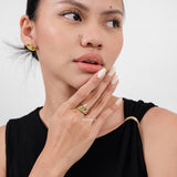 PAPERCLIP Multi-Layer Stacking Ring - Gold Plated