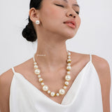 OPHELIA Pearl Necklace - 18K Gold Plated Stainless Steel