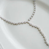 EVERLEIGH Zirconia Bridal Tennis Lariat Necklace - Wedding