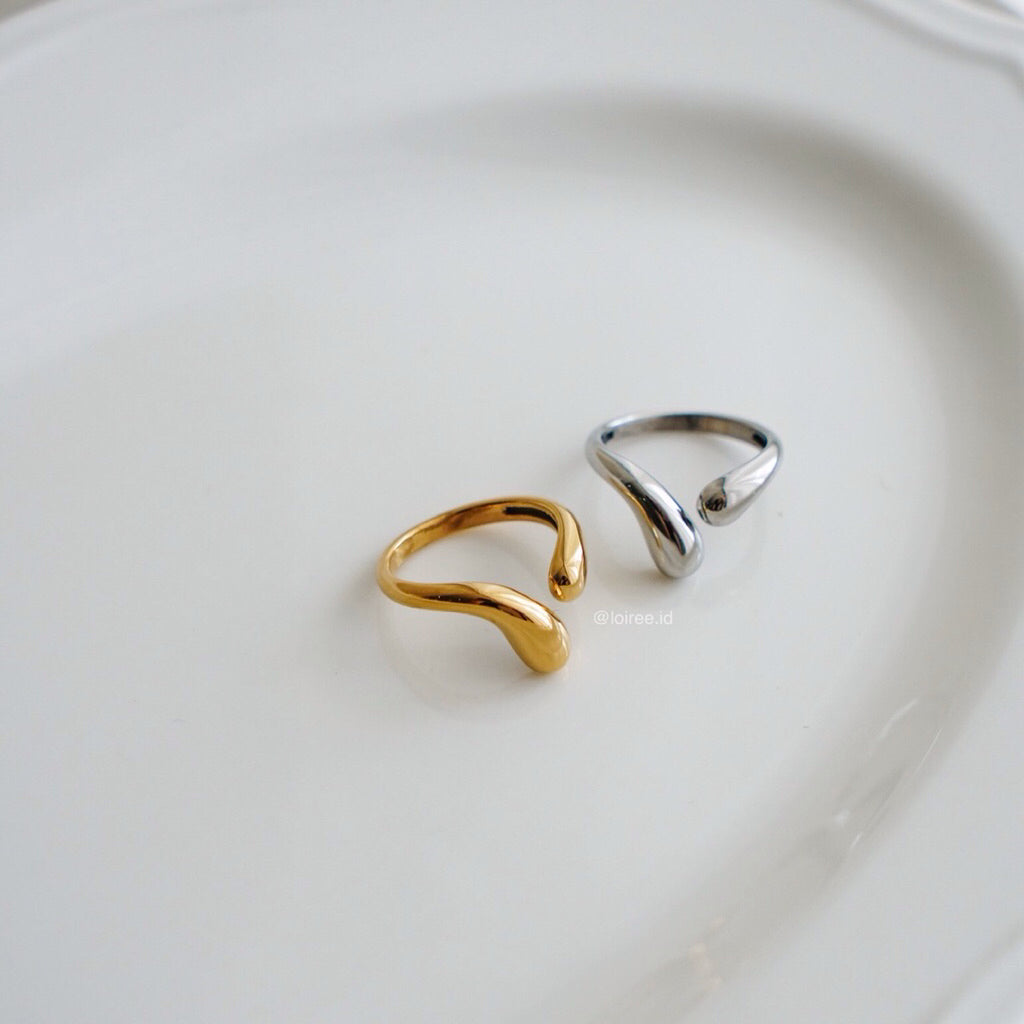 COAST Irregular Open Ring - Gold Plated