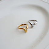 COAST Irregular Open Ring - Gold Plated