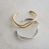 WILDER Double Layer Bangle - Gold Plated
