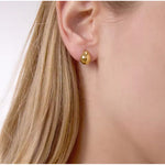 LOIREE - JONES Drop Stud Earrings - Gold Plated