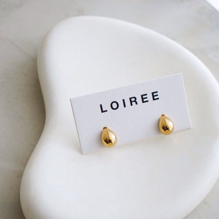 JONES Drop Stud Earrings - Gold Plated