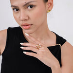 LOIREE - SHAIN Adjustable Ring - Gold Plated Anti Karat Anti Alergi