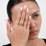 PAPERCLIP Multi-Layer Stacking Ring - Gold Plated