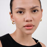 RYAN Twister Hoop Earrings - Gold Plated