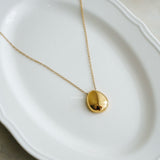 SHILOH Long Pendant Necklace - 18K Gold Plated Stainless Steel