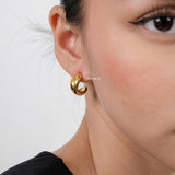 RYAN Twister Hoop Earrings - Gold Plated