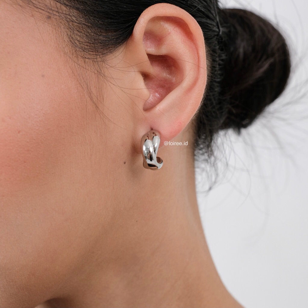 RYAN Twister Hoop Earrings - Gold Plated
