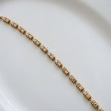 PIPER Zirconia Tennis Bracelet - 18K Gold Plated Stainless Steel