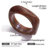 JIAN Vintage Resin Bangle Bracelet