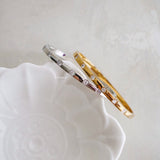 CELESTE Thin Bangle Bracelet - Gold Plated