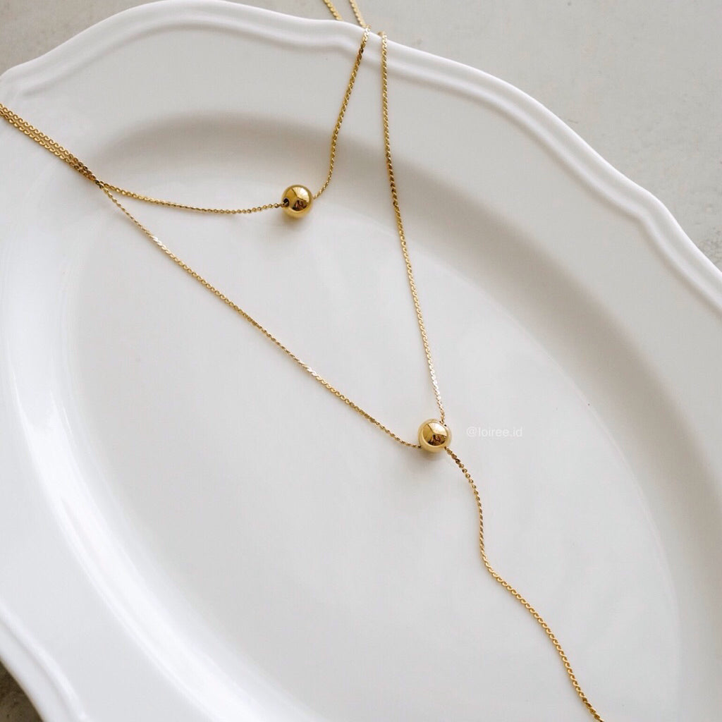 LOIREE - FINLEY Multi-Layer Necklace - Gold Plated Anti Karat Anti Alergi