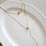 LOIREE - FINLEY Multi-Layer Necklace - Gold Plated Anti Karat Anti Alergi