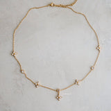 LOIREE - FALINE Flower Pendant Necklace - Gold Plated Anti Karat Anti Alergi