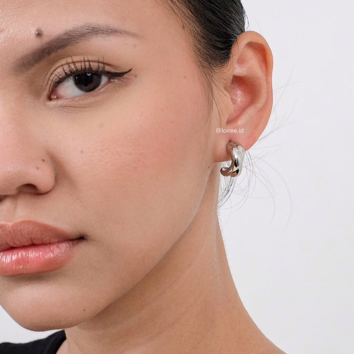 RYAN Twister Hoop Earrings - Gold Plated