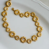 TAWNY Flower Choker Necklace - 18K Gold Plated Stainless Steel
