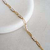 LOIREE - MILES Zirconia Chain Bracelet - Gold Plated