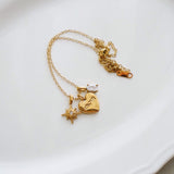 LOVE MOM Pendant Necklace - Gold Plated