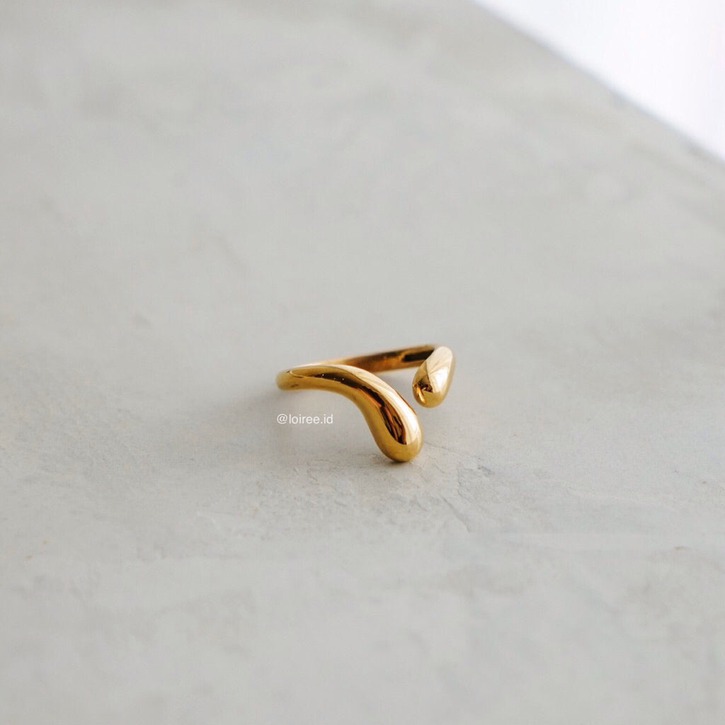 COAST Irregular Open Ring - Gold Plated