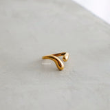 COAST Irregular Open Ring - Gold Plated