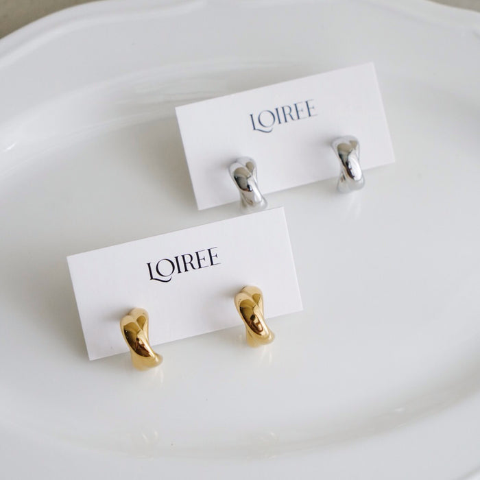 RYAN Twister Hoop Earrings - Gold Plated