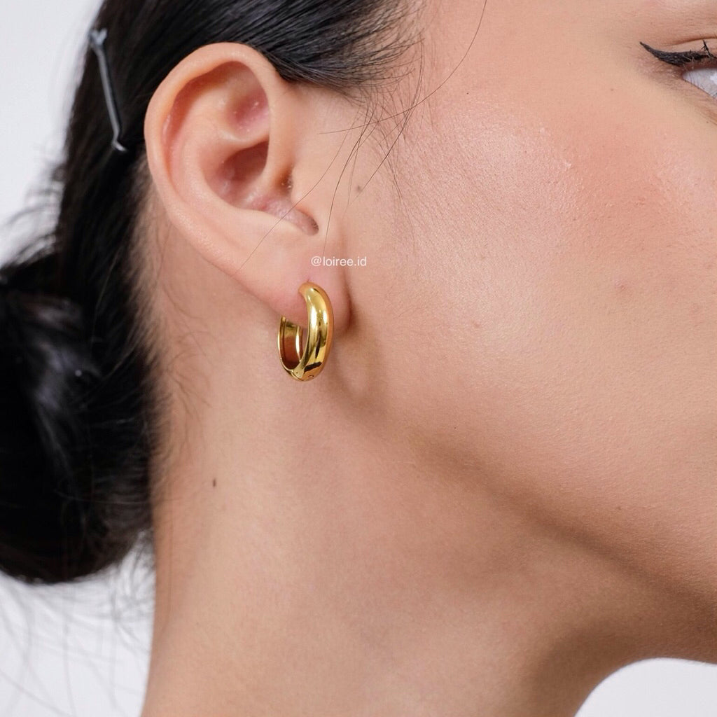 OLIVER Classic Hoop Earrings - Gold Plated