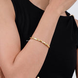 CELESTE Thin Bangle Bracelet - Gold Plated