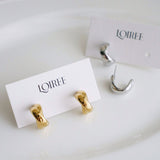 RYAN Twister Hoop Earrings - Gold Plated