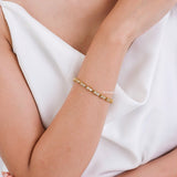 PIPER Zirconia Tennis Bracelet - 18K Gold Plated Stainless Steel
