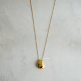 SHILOH Long Pendant Necklace - 18K Gold Plated Stainless Steel
