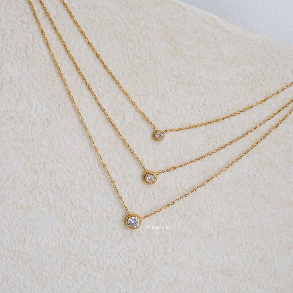 LOIREE - INDY Three-Layers Chain Necklace - Gold Plated