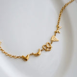 BREAD PENDANT Pastry Bow Chain Bracelet - Gold Plated