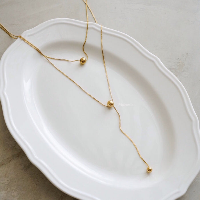 LOIREE - FINLEY Multi-Layer Necklace - Gold Plated Anti Karat Anti Alergi