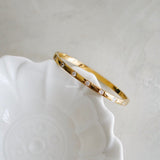 CELESTE Thin Bangle Bracelet - Gold Plated